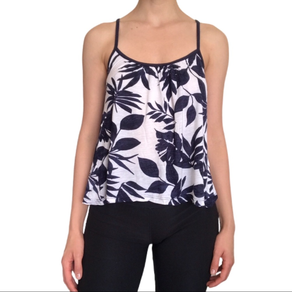Papaya floral strappy top
